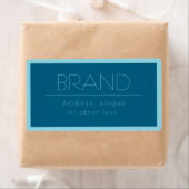 Aanpasbaar Moderne Tekst | Oceaan & Robin Ei Blauw Etiket (Insitu)