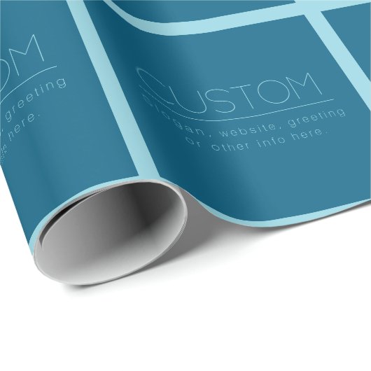 Aanpasbaar moderne tekst | Oceaan & roodborstje ei Cadeaupapier (Rol Hoek)