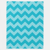 Aanpasbaar monochromatisch Chevron Fleece Deken (Voorkant)