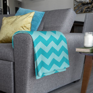 Aanpasbaar monochromatisch Chevron Fleece Deken
