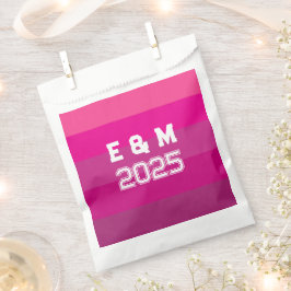 Aanpasbaar monogram en jaren bedankzakje