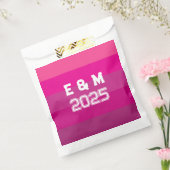 Aanpasbaar monogram en jaren bedankzakje (Gezegeld)