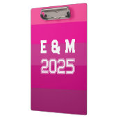 "Aanpasbaar monogram en jaren Klembord (Links)