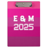 "Aanpasbaar monogram en jaren Klembord (Voorkant)