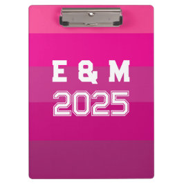 "Aanpasbaar monogram en jaren Klembord