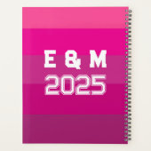 "Aanpasbaar monogram en jaren Planner (Achterkant)