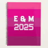 "Aanpasbaar monogram en jaren Planner (Voorkant)