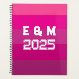 "Aanpasbaar monogram en jaren Planner