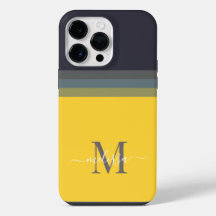 Aanpasbaar monogram met leuk streepjes kleurblok