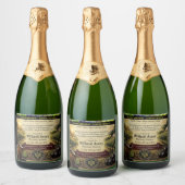 Aanpasbaar Muscadine-saplabel Sparkling Wijnetiket (Flessen)