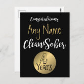 Aanpasbaar NA Herstel Kies Elke Schone Tijd Briefkaart (Voorkant / Achterkant)