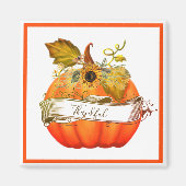 Aanpasbaar najaar pompoen magneet (Voorkant)