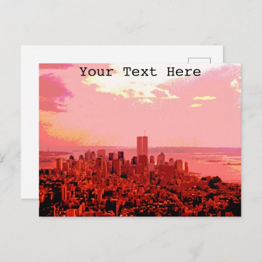 Aanpasbaar New York 2000 Briefkaart (Voorkant / Achterkant)