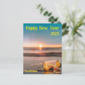 Aanpasbaar Nieuwjaar Foto modern Briefkaart (Staand voorkant)