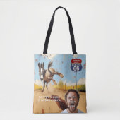 Aanpasbaar, Oatman Donkey Route 66 Tote Bag (Voorkant)