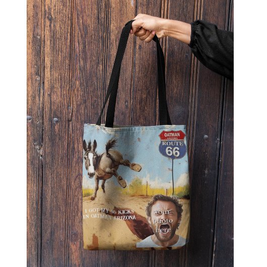 Aanpasbaar, Oatman Donkey Route 66 Tote Bag