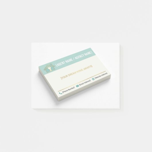 "Aanpasbaar onroerend goed Post-it Notitieblok – B Post-it® Notes (Voorkant)