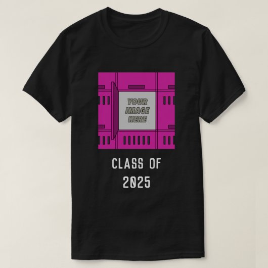 Aanpasbaar Open Locker Frame Violet T-Shirt (Design voorkant)