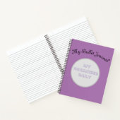 Aanpasbaar paars Bullet Journal Notitieboek (Binnen)