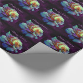 Aanpasbaar Paars Roos, verlooppapier Cadeaupapier (Hoek)