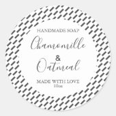 Aanpasbaar pakket zeep Label Pattern Modern (Voorkant)