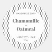 Aanpasbaar pakket zeep Label Pattern Modern (Voorkant)