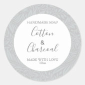 Aanpasbaar papier voor Floral Pattern-label op zee Ronde Sticker (Voorkant)