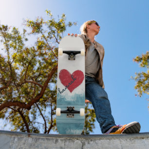 Aanpasbaar Pastoraal Rode Hart Persoonlijk Skateboard