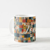 Aanpasbaar Patchwork Patroon Koffiemok (Voorkant links)