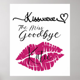 Aanpasbaar poster Kiss The Miss Goodbye