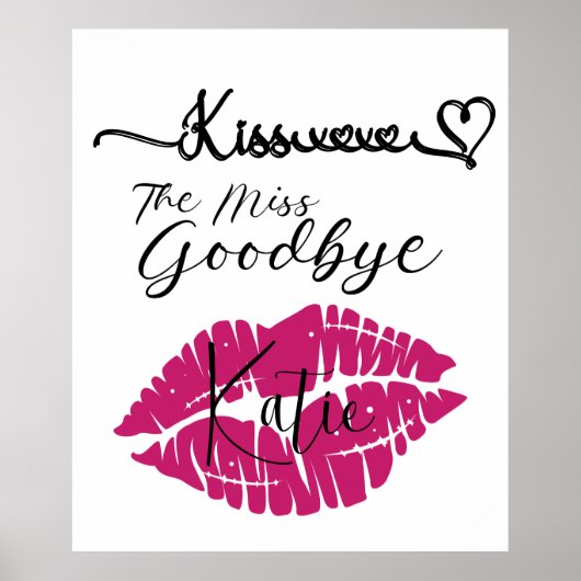 Aanpasbaar poster Kiss The Miss Goodbye (Voorkant)