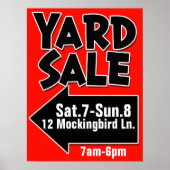 Aanpasbaar poster voor GARDE VERKOOP (Voorkant)