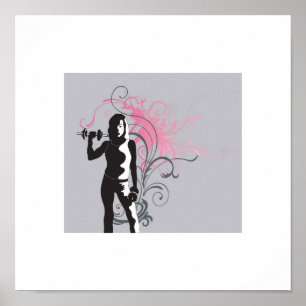 Aanpasbaar Poster vrouw