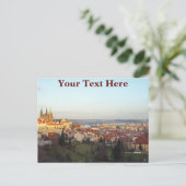 Aanpasbaar Praag panorama Briefkaart (Staand voorkant)