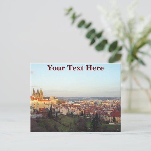 Aanpasbaar Praag panorama Briefkaart (Staand voorkant)