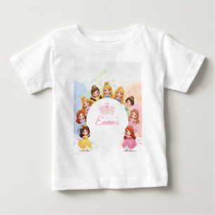 Aanpasbaar prinses meisje verjaardag T-shirt