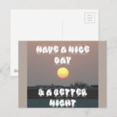 Aanpasbaar product op fijne dag briefkaart (Voorkant / Achterkant)