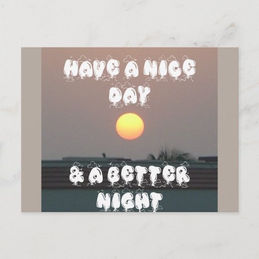 Aanpasbaar product op fijne dag briefkaart (Voorkant)