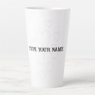 Aanpasbaar Product Voeg Uw Eigen Tekst of Ontwerp Latte Mok