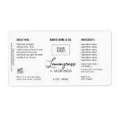 Aanpasbaar product witte & zwarte label (Voorkant)
