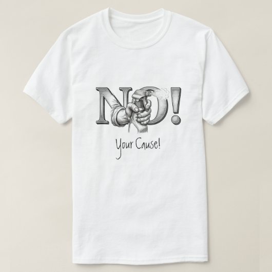 Aanpasbaar Protest T-Shirt (Design voorkant)