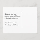 Aanpasbaar Quinceanera Invitacion Tarjeta Uitnodiging Briefkaart (Achterkant)