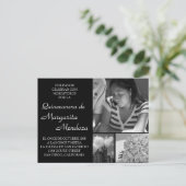 Aanpasbaar Quinceanera Invitacion Tarjeta Uitnodiging Briefkaart (Staand voorkant)