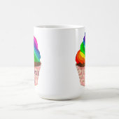 Aanpasbaar Regenboog Cupcake Pride Design Koffiemok (Center)