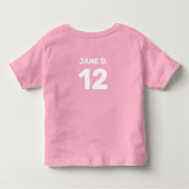 Aanpasbaar roze (voor- en achterkant ontwerp) peut kinder shirts (Achterkant)