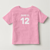 Aanpasbaar roze (voor- en achterzijde) baby kinder shirts (Voorkant)