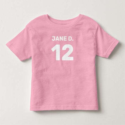 Aanpasbaar roze (voor- en achterzijde) baby kinder shirts (Voorkant)