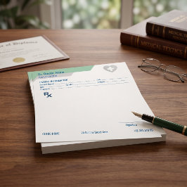 Aanpasbaar RX-blok voor artsen - Receptblok Notitieblok