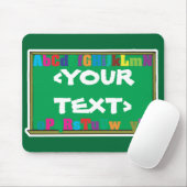 Aanpasbaar schoolbord, <YOURTEXT> Muismat (Met muis)