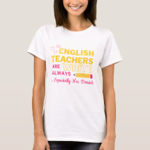 Aanpasbaar shirt voor Engelse leraren